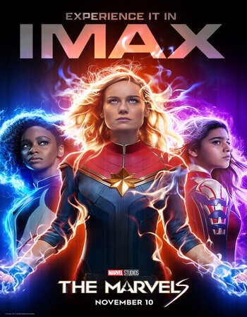 The Marvels 2023 IMAX Dual Audio Hindi (ORG 5.1) 1080p 720p 480p WEB-DL x264 ESubs Full Movie Download