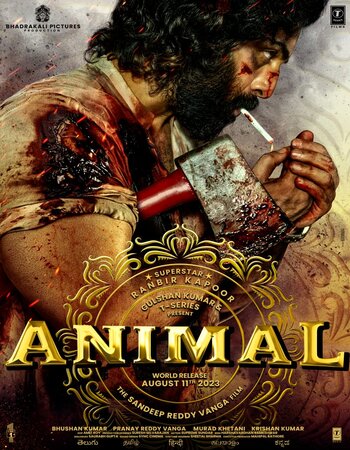 Animal 2023 Hindi [ORG 5.1] 720p 1080p WEB-DL x264 6CH ESubs