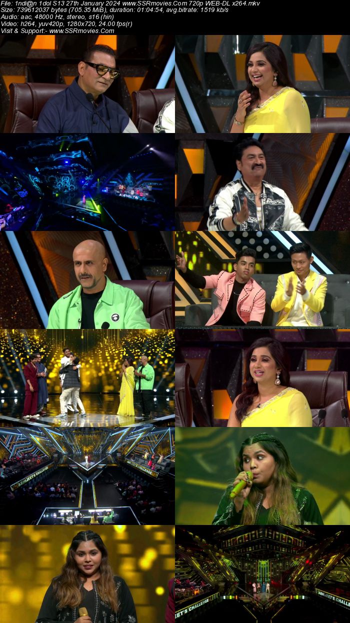 Indian Idol S14 27th January 2024 720p 480p WEB-DL x264 300MB Download