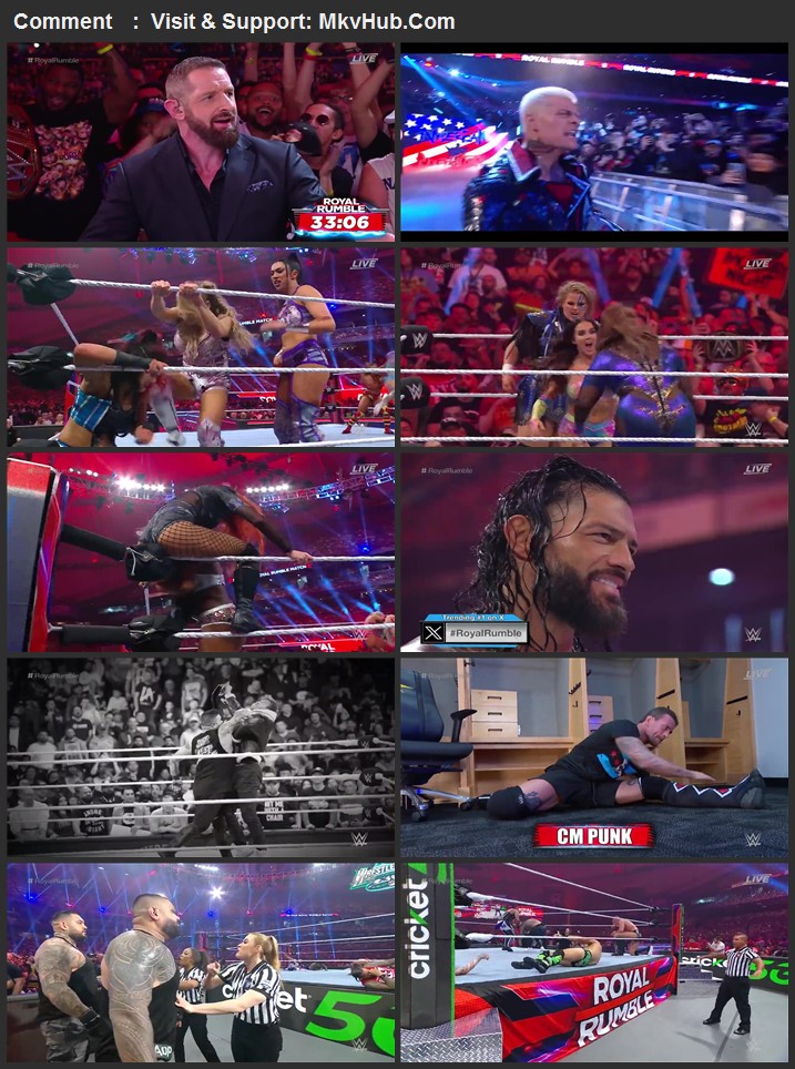 WWE Royal Rumble 2024 PPV 720p 1080p WEBRip x264 Download