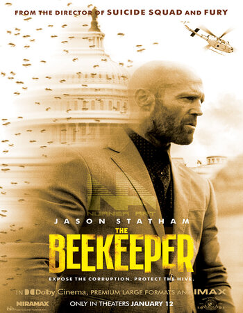 The Beekeeper 2024 Dual Audio Hindi (HQ Dub OST) 1080p 720p 480p WEB-DL x264 ESubs Full Movie Download