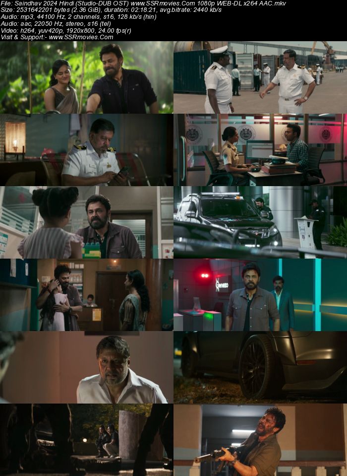 Saindhav 2024 Hindi (Studio-DUB OST) 1080p 720p 480p WEB-DL x264 ESubs Full Movie Download