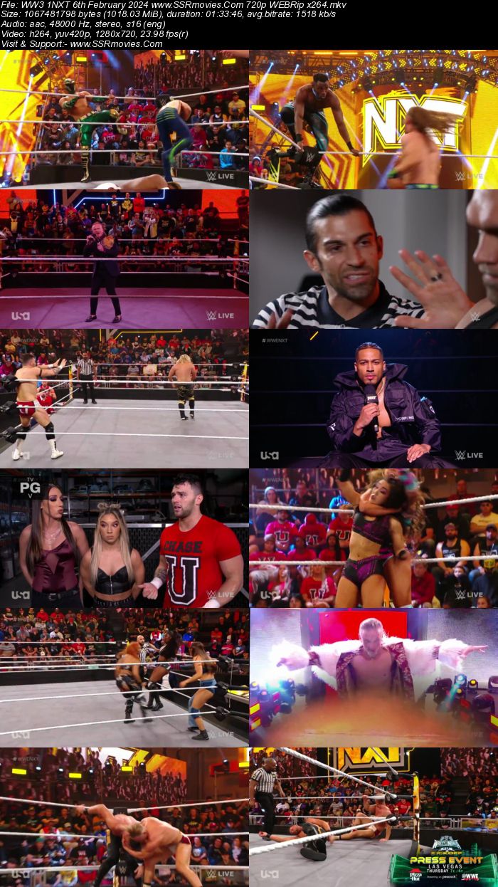 WWE NXT 6th February 2024 720p 480p WEBRip x264 Download