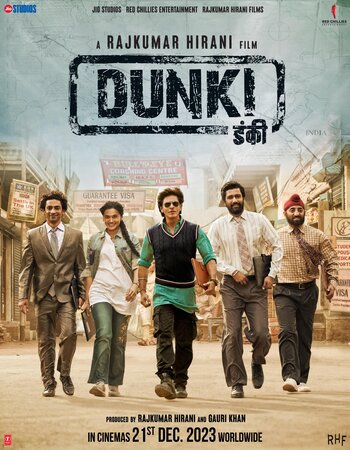 Dunki 2023 NF Hindi (ORG 5.1) 1080p 720p 480p WEB-DL x264 ESubs Full Movie Download