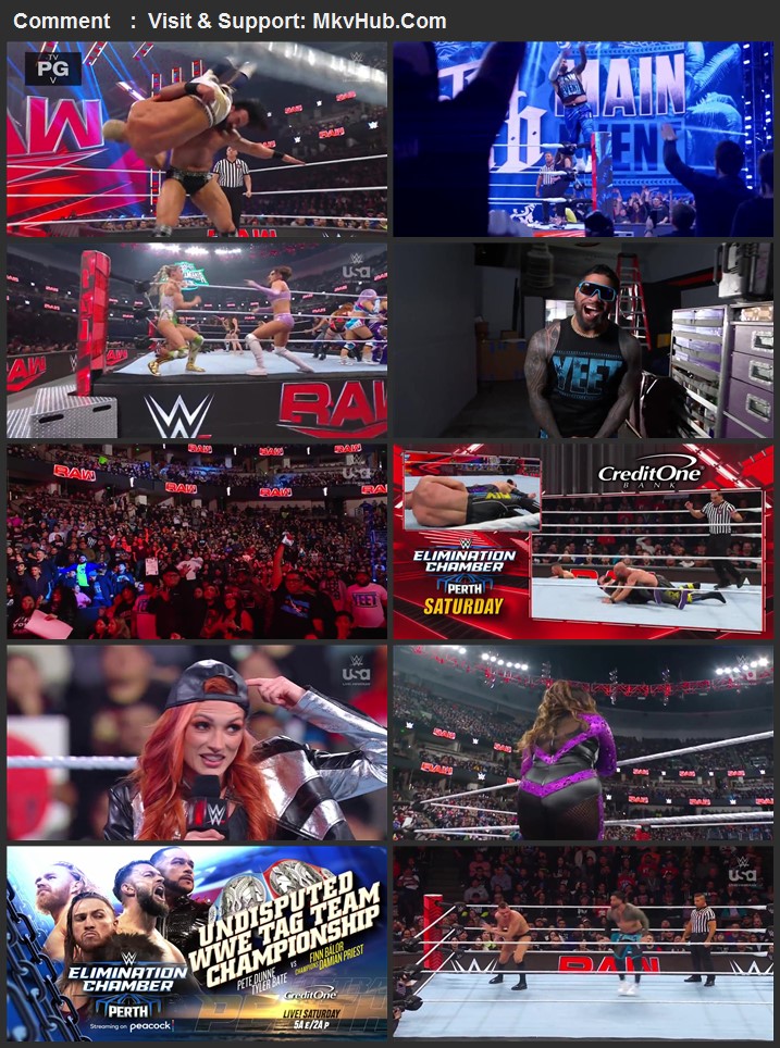 WWE Monday Night Raw 19th February 2024 720p WEBRip x264 1.4GB Download