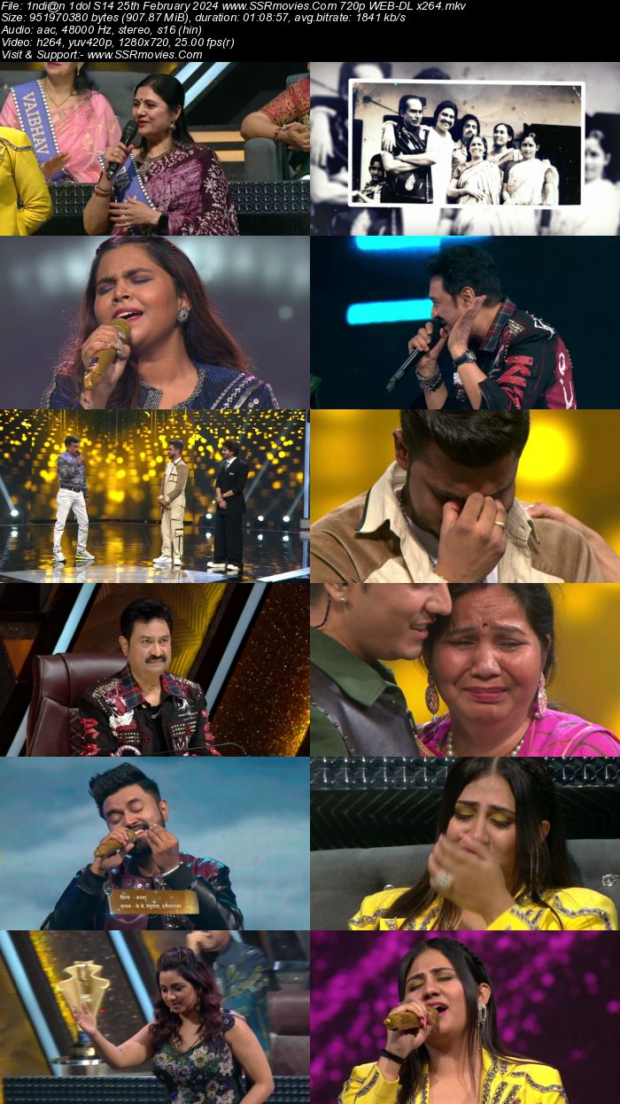 Indian Idol S14 25th February 2024 720p 480p WEB-DL x264 300MB Download