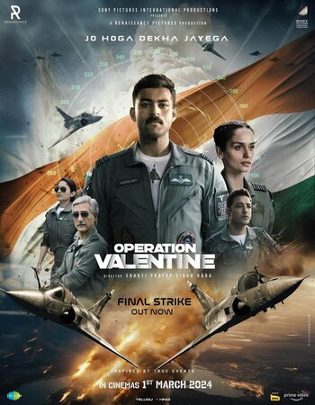 Operation Valentine 2024 Hindi (Cleaned) 1080p 720p 480p HDTS x264 Full Movie Download