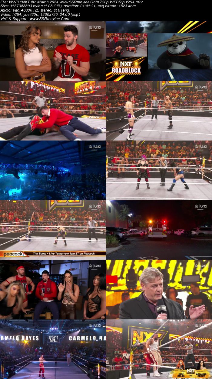 WWE NXT 5th March 2024 720p 480p WEBRip x264 400MB Download