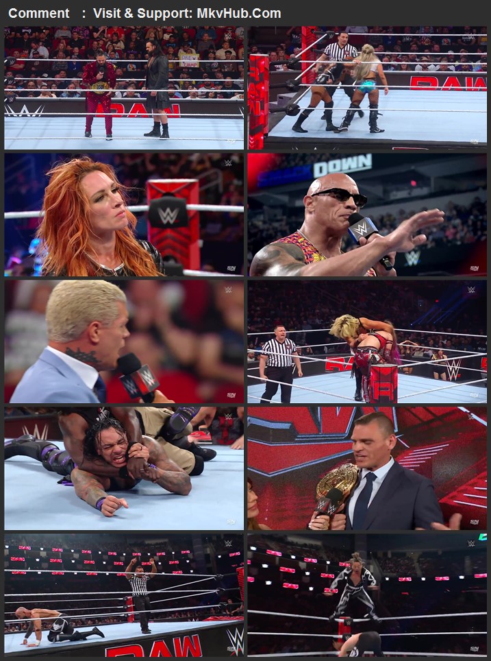 WWE Monday Night Raw 11th March 2024 720p WEBRip x264 1.4GB Download