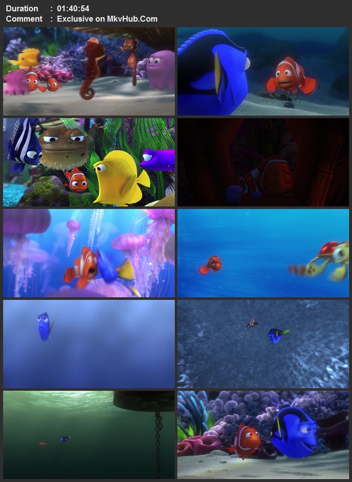 Finding Nemo 2003 English 720p 1080p BluRay x264 ESubs Download