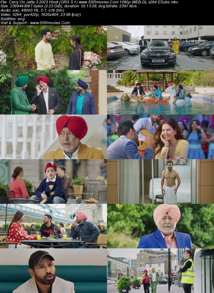 Carry on Jatta 3 2023 Hindi (ORG 5.1) 1080p 720p 480p WEB-DL x264 ESubs Full Movie Download