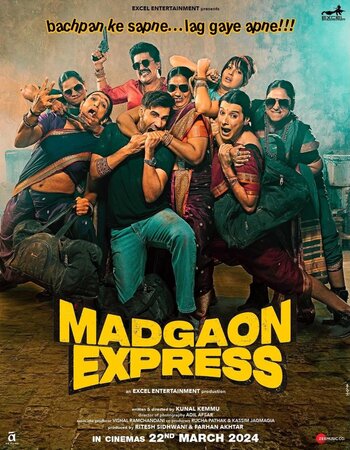 Madgaon Express 2024 Hindi (Cleaned) 1080p 720p 480p HDTS x264 ESubs Full Movie Download
