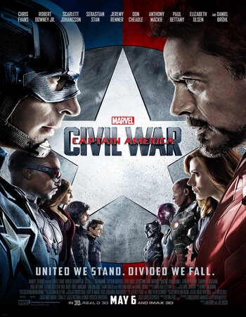 Captain America Civil War 2016 English 720p 1080p BluRay x264 6CH ESubs