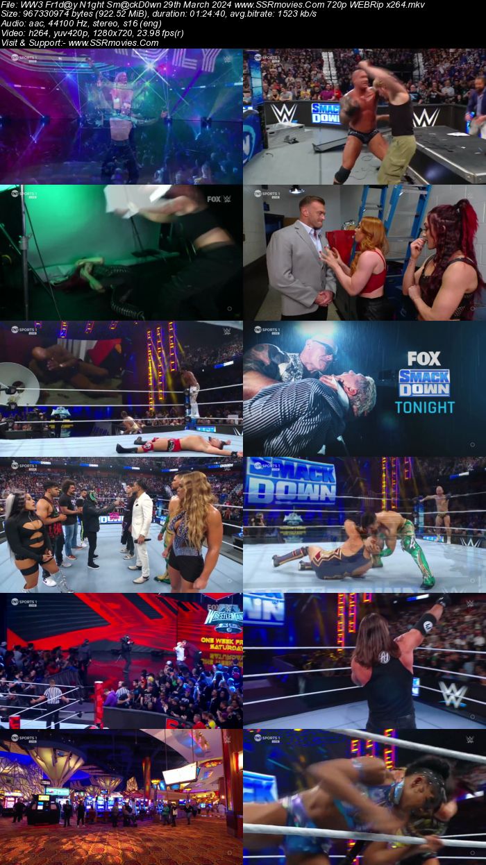 WWE Friday Night SmackDown 29th March 2024 720p 480p WEBRip x264 Download