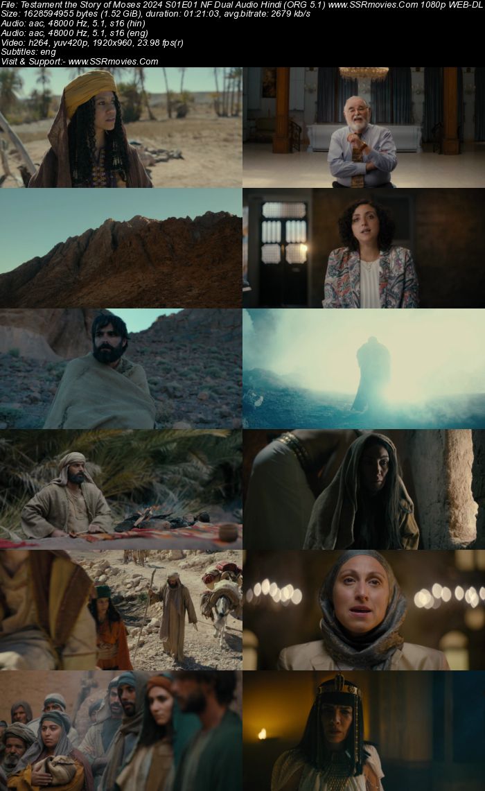 Testament the Story of Moses 2024 S01 Complete NF Dual Audio Hindi (ORG 5.1) 1080p 720p 480p WEB-DL x264 Multi Subs Download
