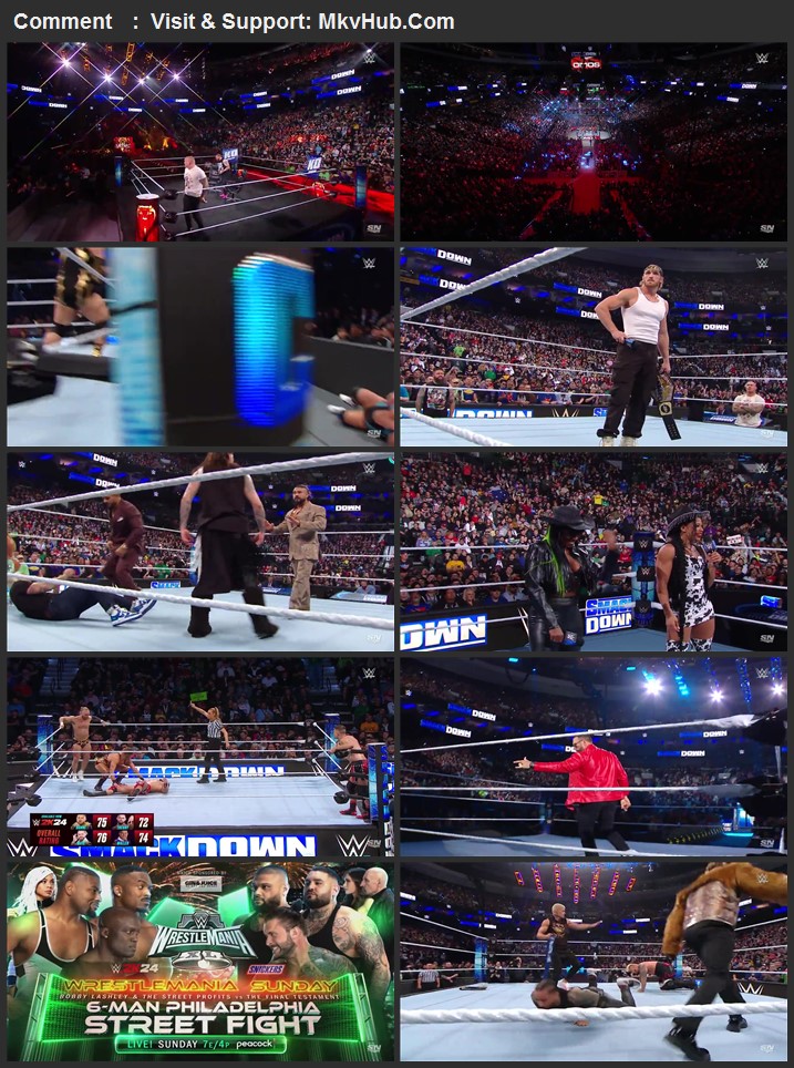 WWE Friday Night SmackDown 5th April 2024 720p WEBRip x264 950MB Download