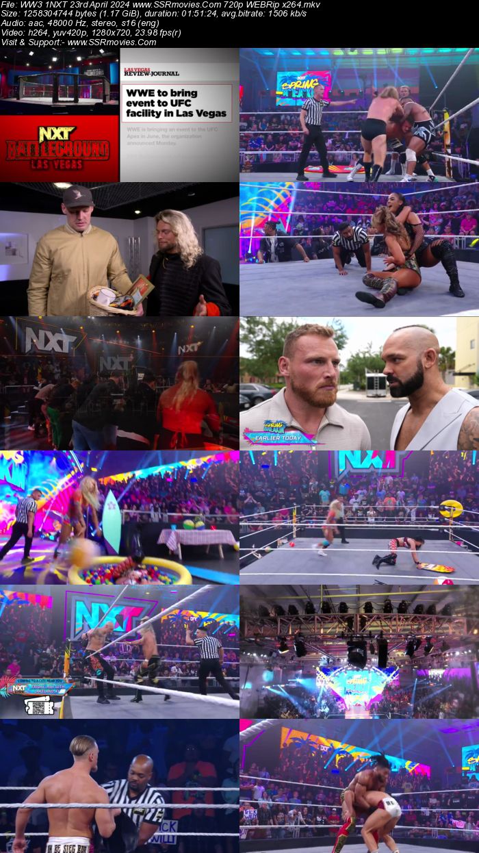 WWE NXT 23rd April 2024 720p 480p WEBRip x264 400MB Download and Watch Online