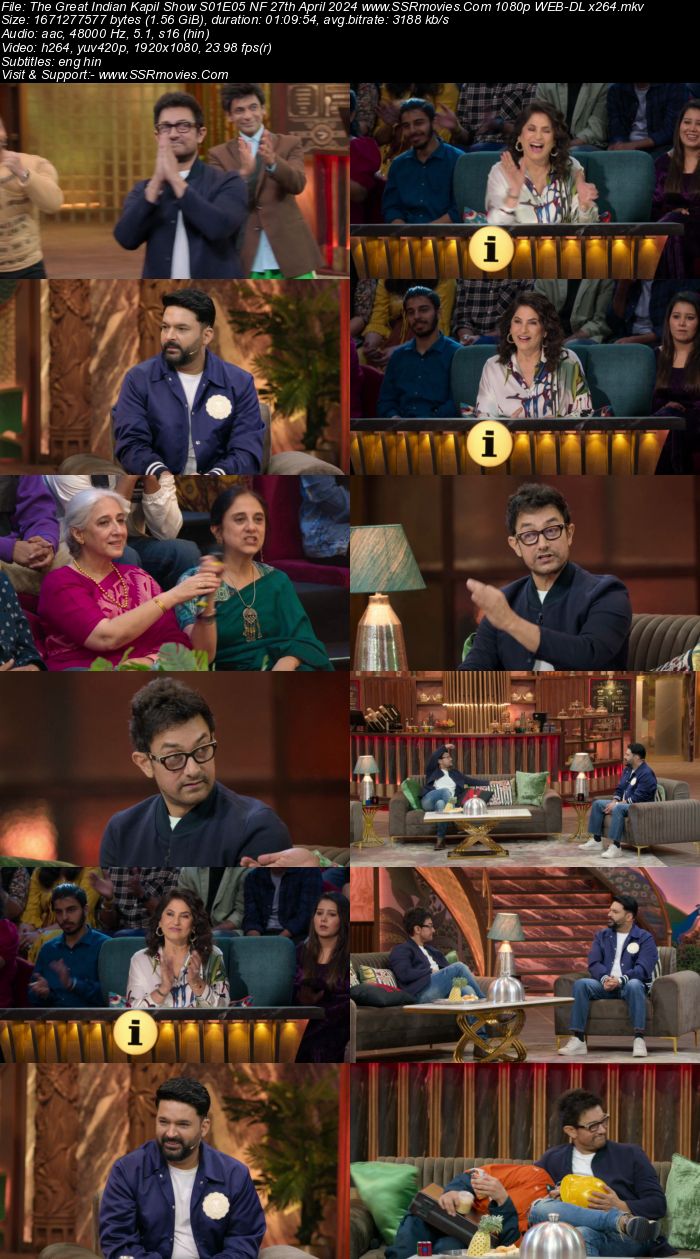 The Great Indian Kapil Show S01E05 NF 27th April 2024 1080p 720p 480p WEB-DL x264 Download
