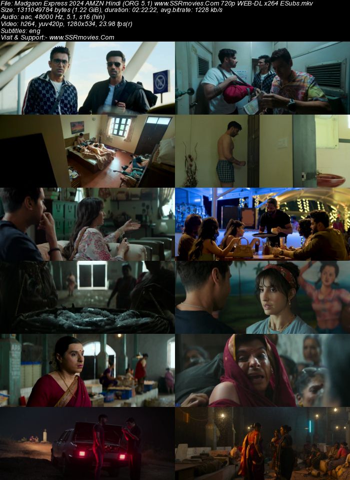 Madgaon Express 2024 Hindi (ORG 5.1) True 4K 1080p 720p 480p WEB-DL x264 ESubs Full Movie Download