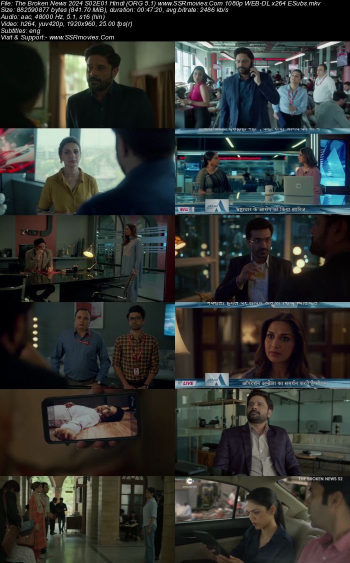 The Broken News 2024 S02 Complete Hindi (ORG 5.1) 1080p 720p 480p WEB-DL x264 ESubs Download