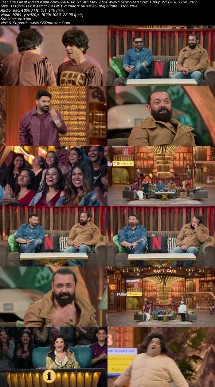 The Great Indian Kapil Show S01E06 NF 4th May 2024 1080p 720p 480p WEB-DL x264 Download