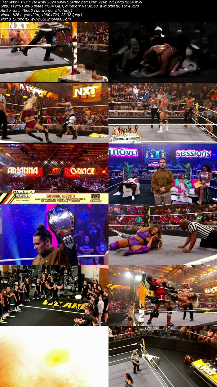 WWE NXT 7th May 2024 720p 480p WEBRip x264 400MB Download and Watch Online