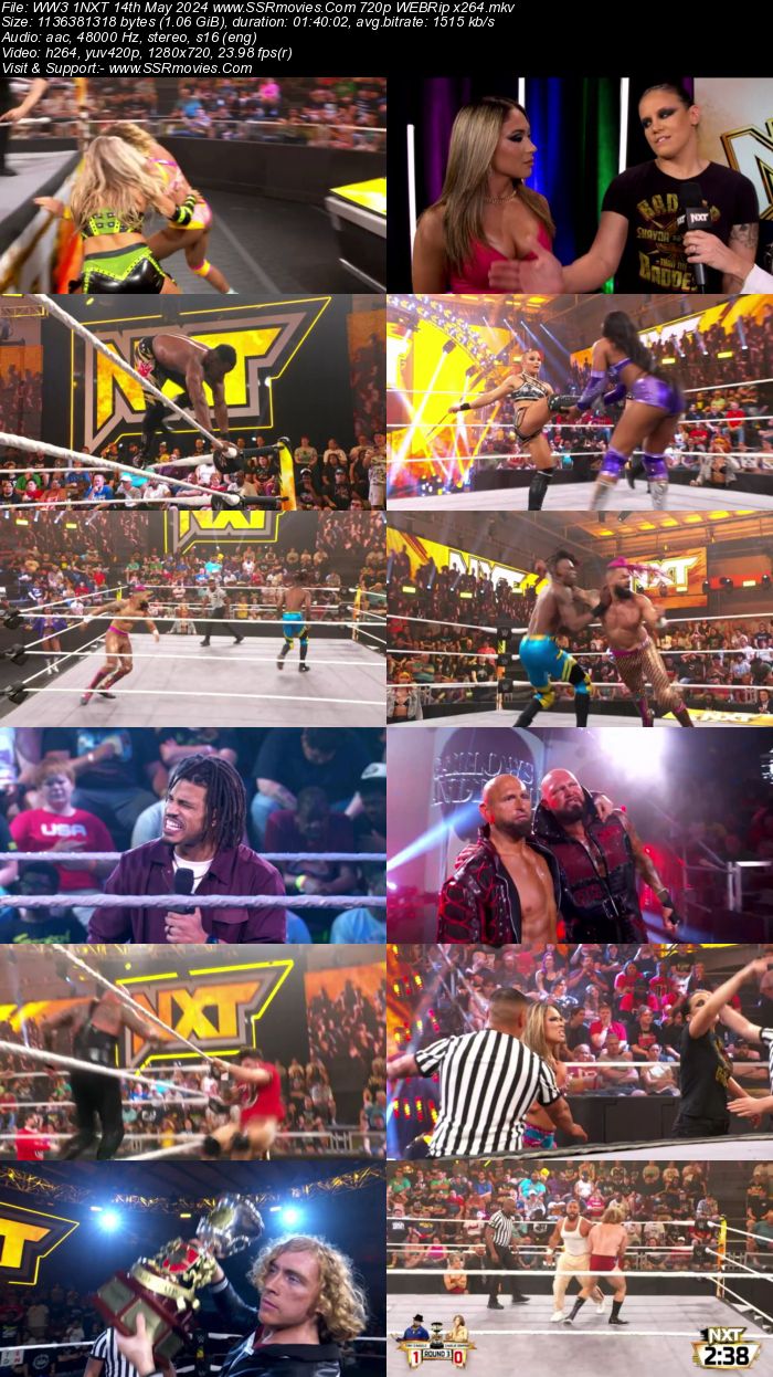 WWE NXT 14th May 2024 720p 480p WEBRip x264 400MB Download and Watch Online