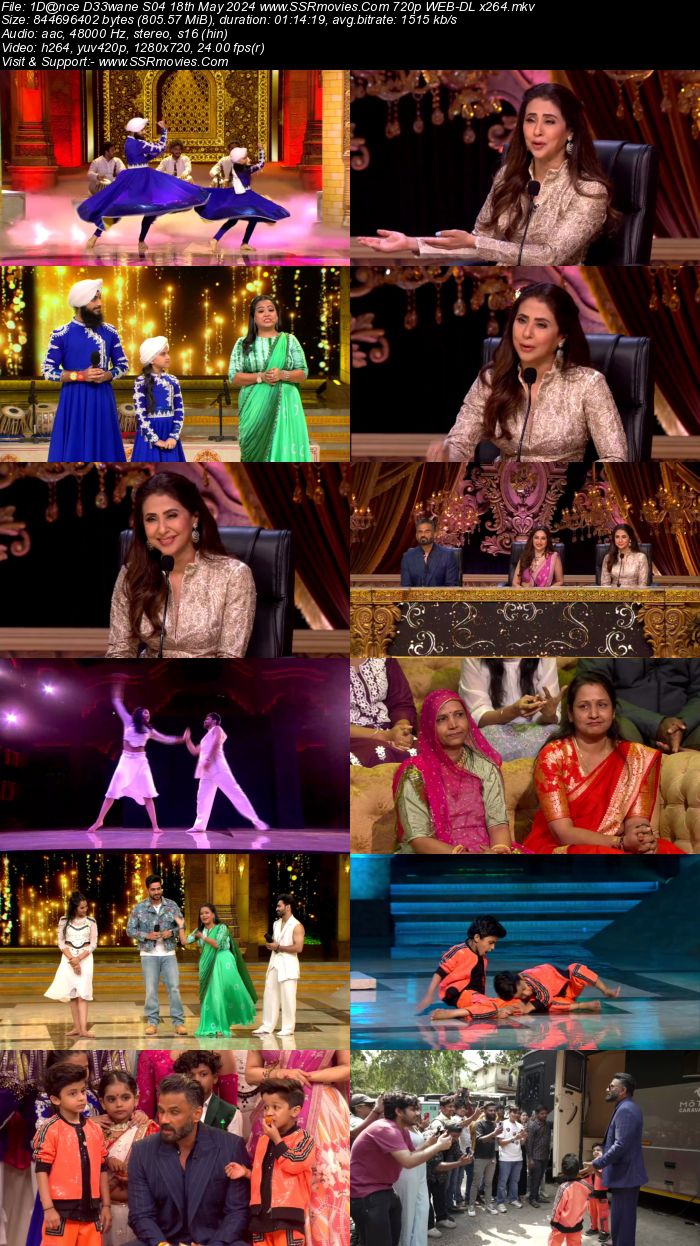 Dance Deewane S04 18th May 2024 720p 480p WEB-DL x264 300MB Watch and Download