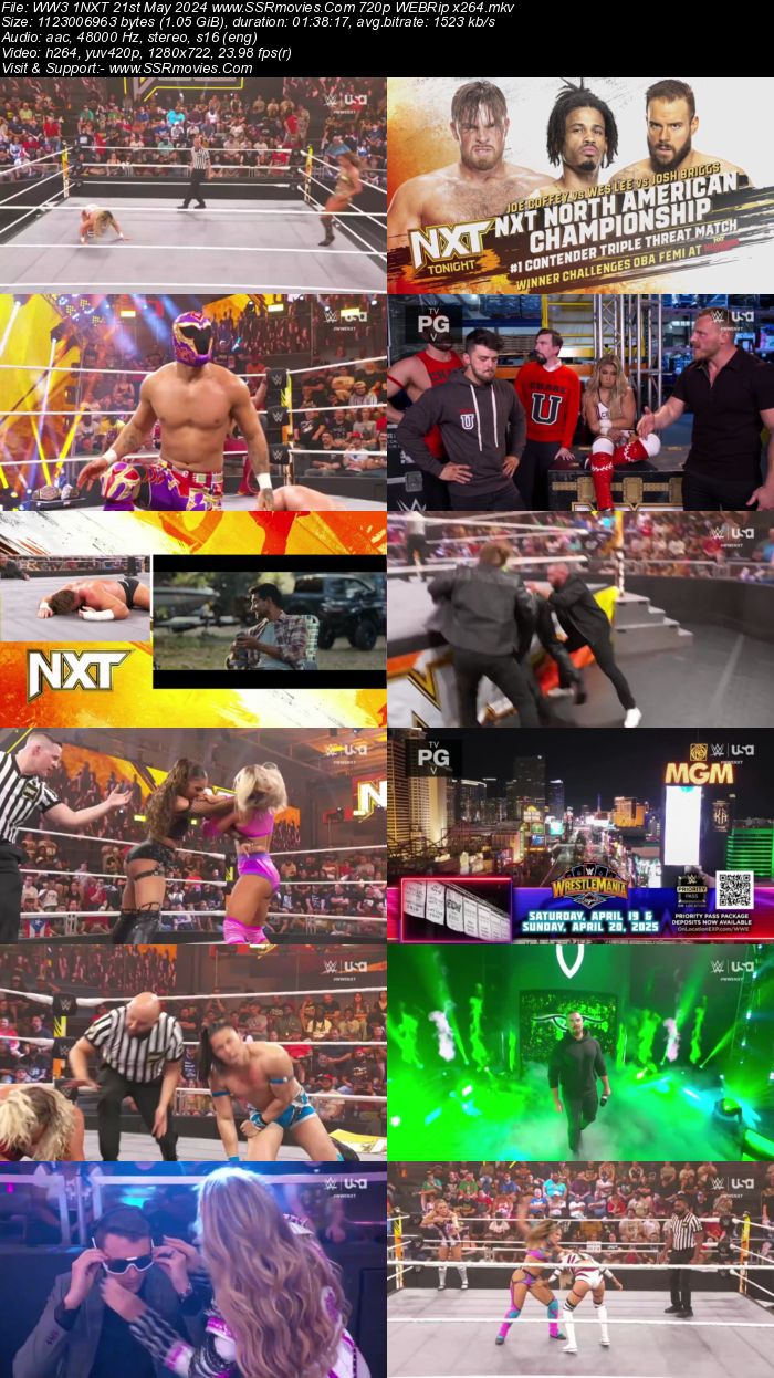 WWE NXT 21st May 2024 720p 480p WEBRip x264 400MB Download and Watch Online