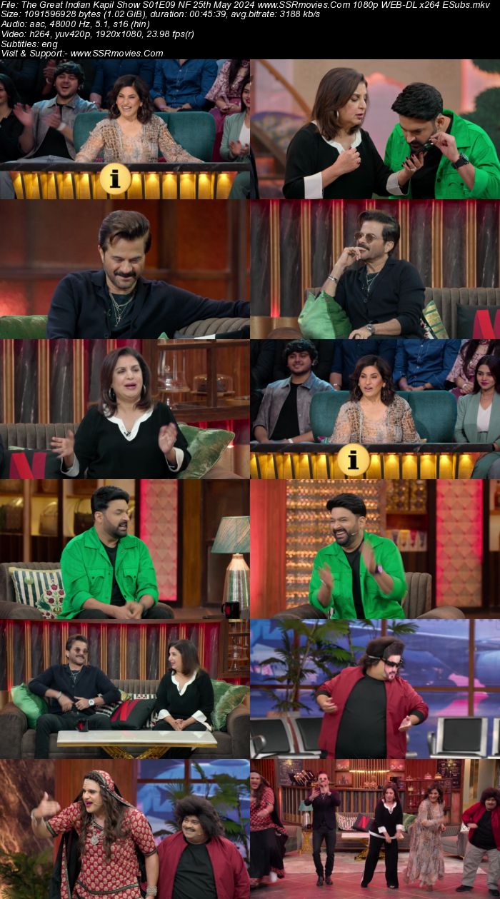 The Great Indian Kapil Show S01E09 (Anil Kapoor) NF 25th May 2024 1080p 720p 480p WEB-DL x264 Watch and Download