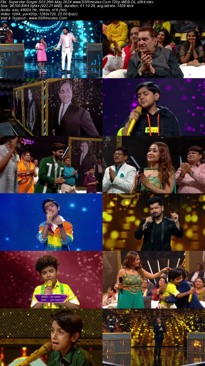 Superstar Singer S03 26th May 2024 720p 480p WEB-DL x264 Watch and Download