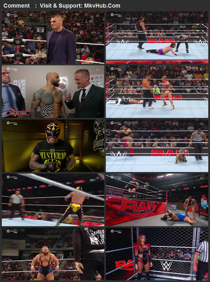 WWE Monday Night Raw 27th May 2024 720p 1080p WEBRip x264 4.2GB Download