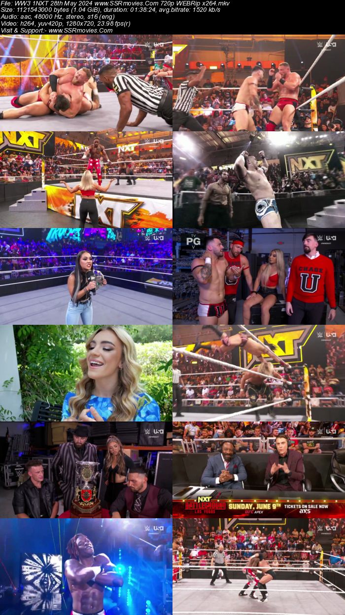 WWE NXT 28th May 2024 720p 480p WEBRip x264 400MB Download and Watch Online