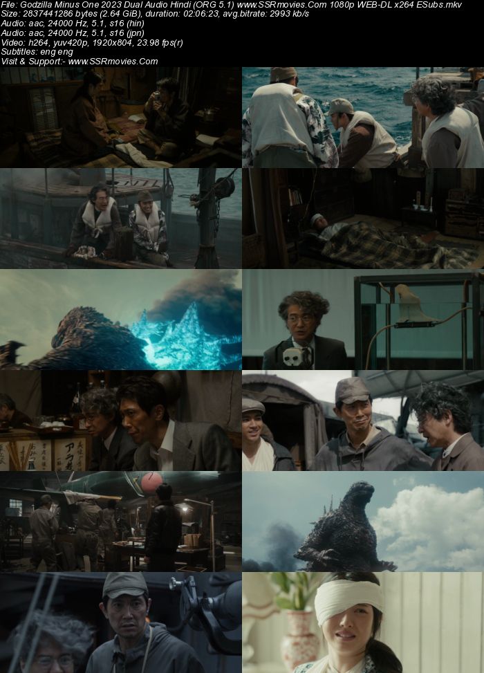 Godzilla Minus One 2023 Dual Audio Hindi (ORG 5.1) True 4K 1080p 720p 480p WEB-DL x264 ESubs Full Movie Download