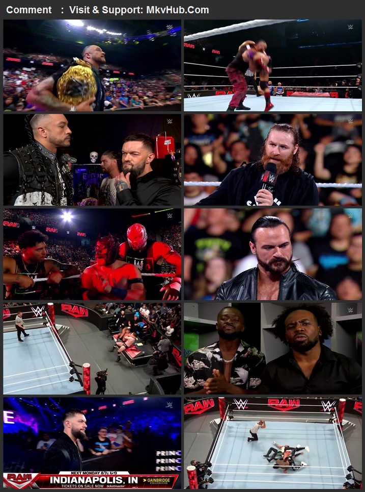 WWE Monday Night Raw 17th June 2024 720p 1080p WEBRip x264 4.6GB Download