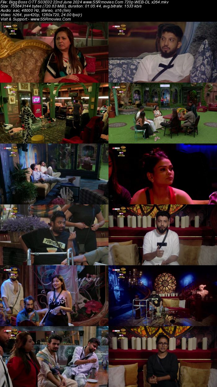 Bigg Boss OTT S03E02 22nd June 2024 720p 480p WEB-DL x264 Watch and Download