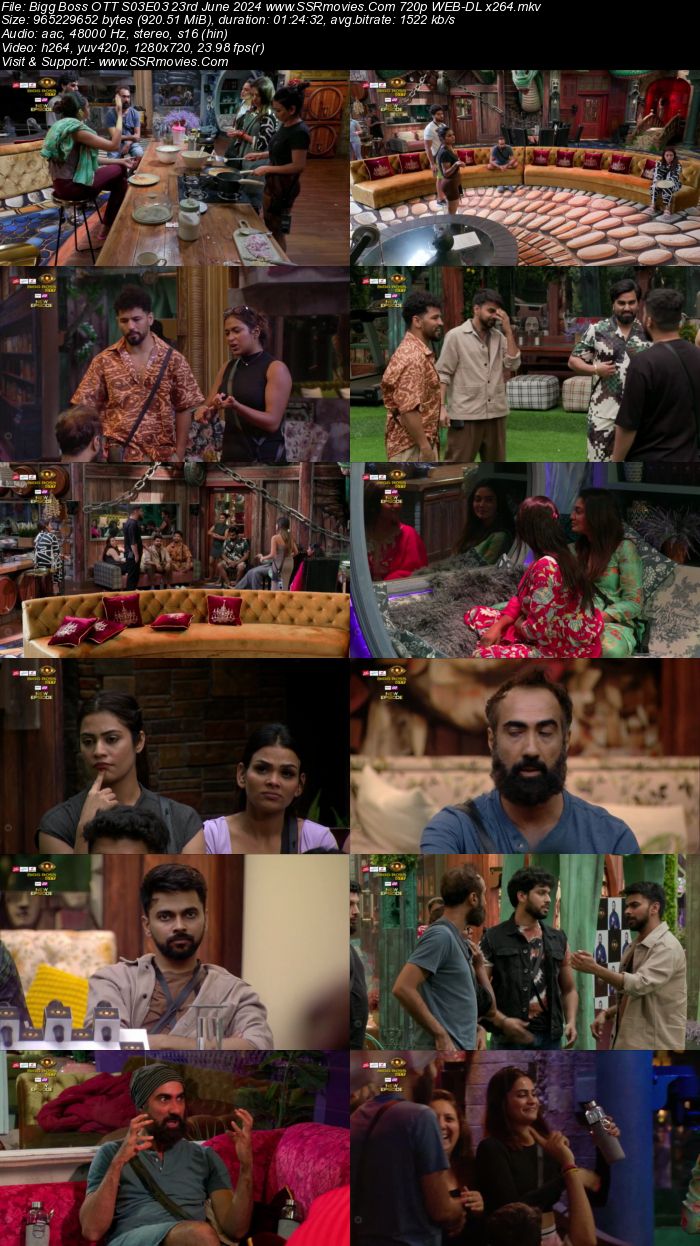 Bigg Boss OTT S03E03 23rd June 2024 720p 480p WEB-DL x264 Watch and Download