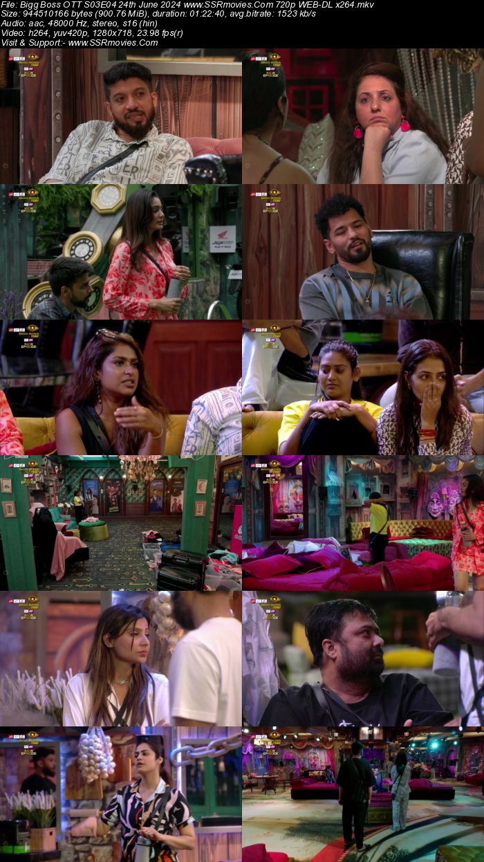 Bigg Boss OTT S03E04 24th June 2024 720p 480p WEB-DL x264 Watch and Download