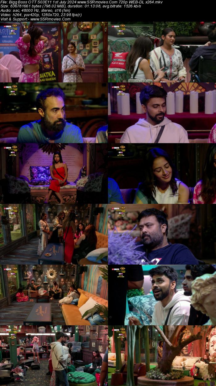 Bigg Boss OTT S03E12 2nd July 2024 720p 480p WEB-DL x264 Watch and Download