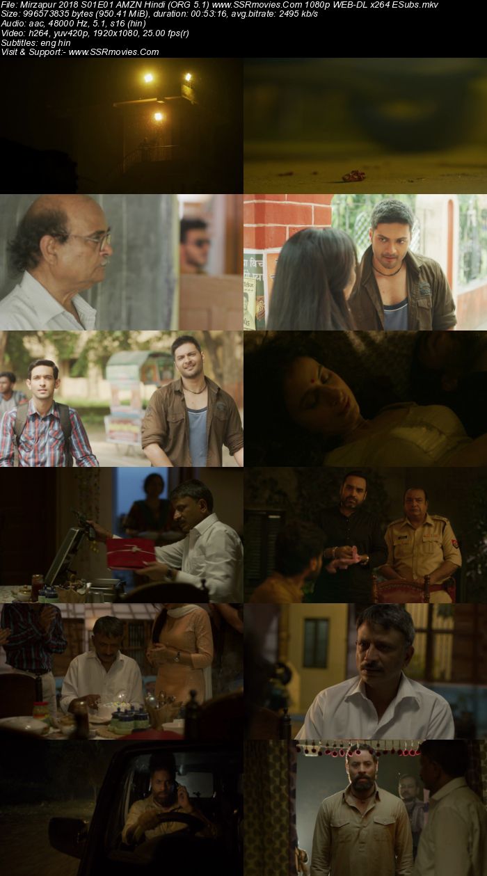 Mirzapur 2018 S01 Complete AMZN Hindi (ORG 5.1) 1080p 720p 480p WEB-DL x264 ESubs Download