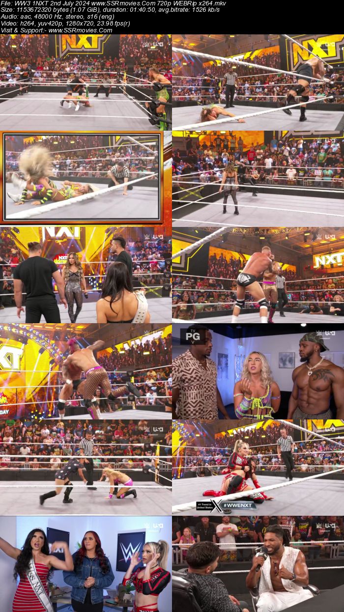 WWE NXT 2nd July 2024 720p 480p WEBRip x264 Download and Watch Online