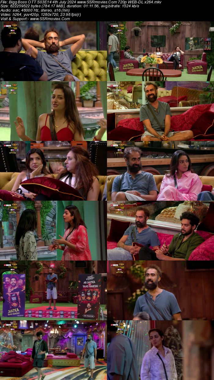 Bigg Boss OTT S03E14 4th July 2024 720p 480p WEB-DL x264 Watch and Download