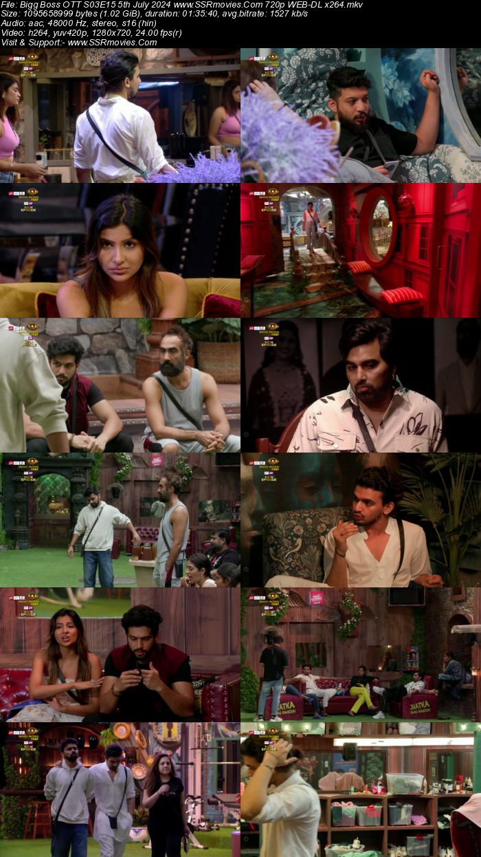 Bigg Boss OTT S03E15 5th July 2024 720p 480p WEB-DL x264 Watch and Download