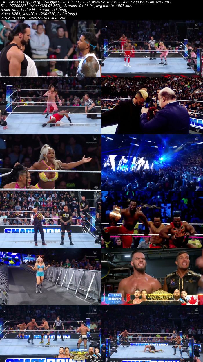 WWE Friday Night SmackDown 5th July 2024 1080p 720p 480p WEBRip x264 Watch and Download