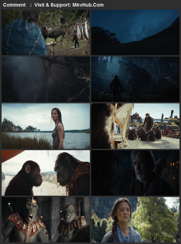 Kingdom of the Planet of the Apes 2024 Dual Audio [Hindi-English] 720p 1080p WEB-DL ESubs Download