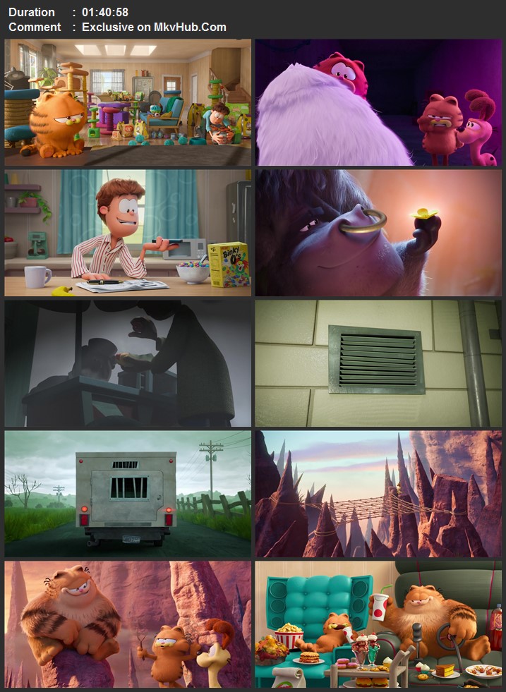 The Garfield Movie 2024 English 720p 1080p WEB-DL x264 ESubs Download