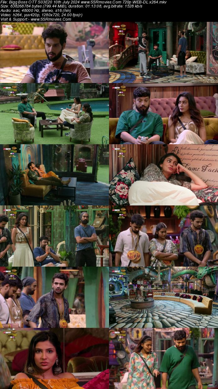 Bigg Boss OTT S03E20 10th July 2024 720p 480p WEB-DL x264 Watch and Download