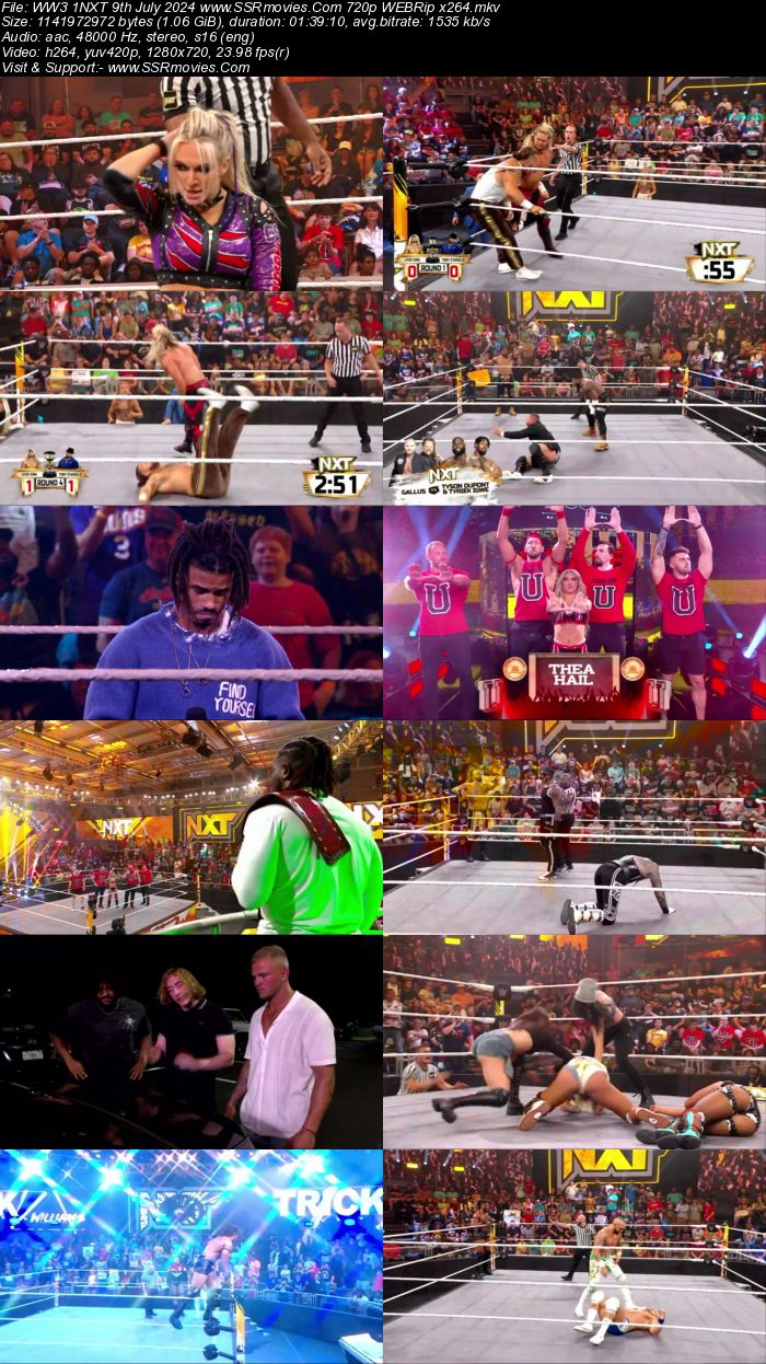 WWE NXT 9th July 2024 720p 480p WEBRip x264 Download and Watch Online