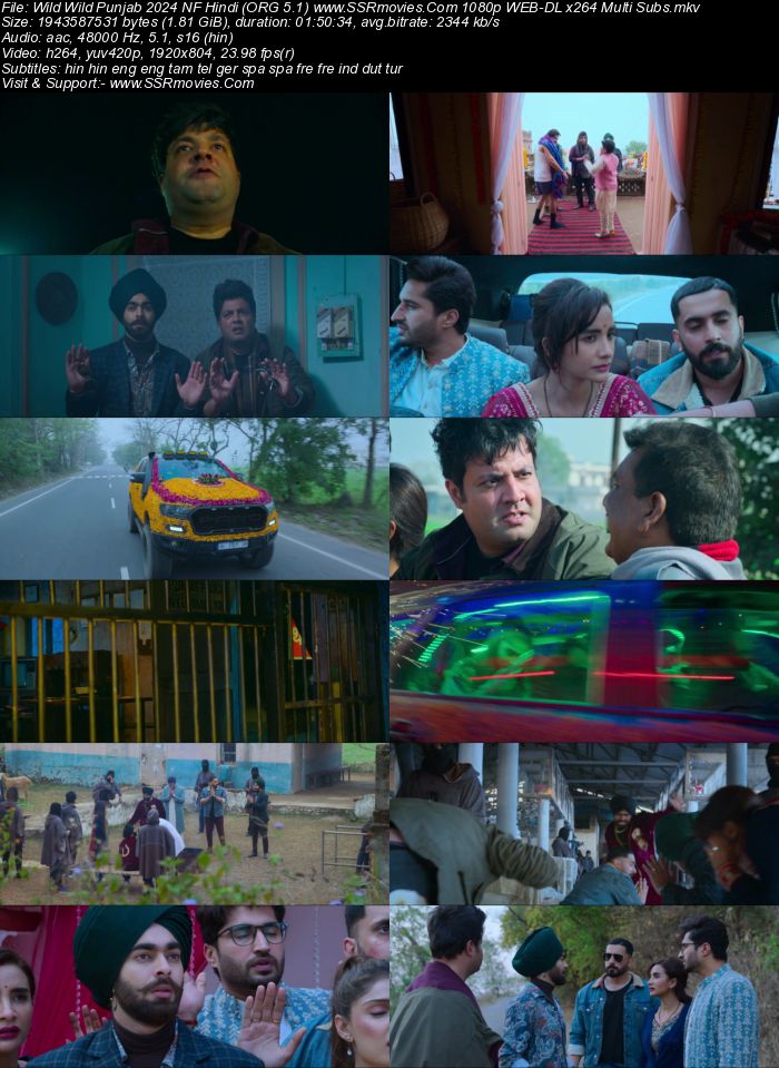 Wild Wild Punjab 2024 NF Hindi (ORG 5.1) 1080p 720p 480p WEB-DL x264 Multi Subs Full Movie Download