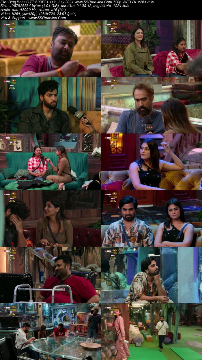 Bigg Boss OTT S03E21 11th July 2024 720p 480p WEB-DL x264 Watch and Download